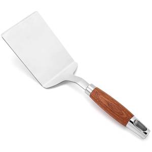 lot 16292 image: Stainless Steel Spatula Turner, Vayvnt Heavy Duty Metal Griddle Spatula for Cast Iron, Kitchen Flipper for Turning Serving, Beveled Edge & Wooden Handle, Great for Egg, Pancake, Fish, Cake, Burger