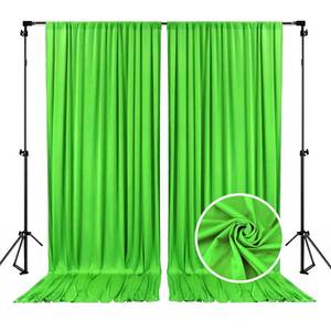 lot 16301 image: 10 x 10 Feet Emerald Green Backdrop Curtain for Partie, Background Curtains for Photoshoot, Birthday, Wedding, Halloween, Thanksgiving, Christmas, New Year Party Decorations 5Ft x 10Ft, 2 Panels