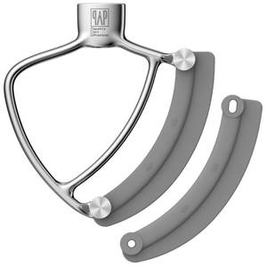 lot 16357 image: Flex Edge Beater Pro FEB5 for KitchenAid 4.5-5QT Tilt-Head Stand Mixers - Stainless Steel Flat Beater with Replaceable Silicone Edges.