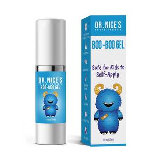 lot 16365 image: DR. NICES Boo-boo Gel for Kids  for Minor Cuts, Bumps and Bruises, Scrapes, Wounds, Chafe, Burns  Topical First-aid Hydrogel (30 ML)