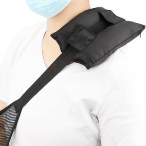 lot 16390 image: BNRendles Satin Neck Pad Strap Cushion for Arm Sling Pillow Comfort Support Padding Rotator Cuff Replacemet Surgery Elbow Brace Carry Padded Cover Broken Wrist Hand Injury, Black