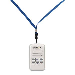lot 16405 image: Retevis RT20 Mini Walkies Talkies for Adults, 16 Channel, FM, Small Two Way Radio Hands Free Lightweight with Lanyard(Silver,1 Pack)