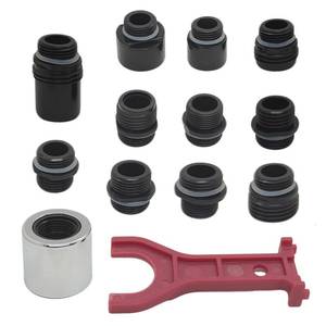 lot 16418 image: YKEBVPW 12PCS Kitchen Faucet Adapter Kit for Pull Down Sprayer Universal Sink Hose Attachment Adapters for Spray Head Replacement Faucet Nozzle Hose Connector Accessories Kit