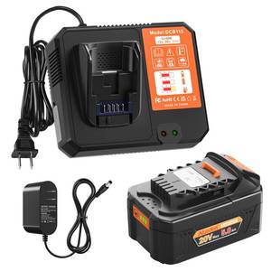lot 18138 image: Abeden 5.0Ah Battery Replacement for Dewalt 20V Max Battery, Dual Charger Station DCB112 Fast Charger  AC Adapter, with USB & Type-C Ports, Compatible with Dewalt 20V Series Tools