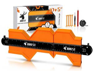 lot 18147 image: JOREST Connectable Contour Gauge (105 Inch), Gifts Ideas for Men Dad Handyman Husband Him, Shape Profile Duplicator with Lock, Outline Angle Measuring Tool, Template tool, Tile Flooring, Scribe Edge