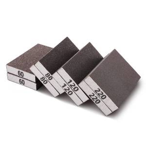 lot 18187 image: (Used missing 4)8PCS Sanding Sponge, Sanding Blocks of 6080120220 Assorted Grits, Flexible & Reusable, Sandpaper Block for Wood Drywall Metal, Hand Sand Block for Wet or Dry Sanding, Flat or Curved Surfaces