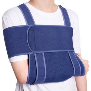 lot 18204 image: Velpeau Arm Sling for Sleep, Shoulder Immobilizer for Women & Men - Very Soft Sling for Rotator Cuff Tear, Fractured, Dislocation, Broken, Postoperative, Fits Left & Right (Blue, L Bust 39.5-51.3��)