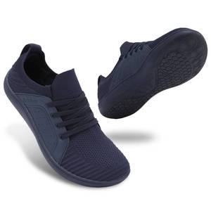 lot 18209 image: relxfeet Mens Barefoot Shoes Minimalist Cross-Trainer Wide Toe Walking Shoes Zero Drop Sole Lightweight Trail Running Sneakers for Fitness Jogging Wrestling Hiking Navy Blue 13.5