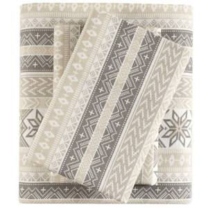 lot 19160 image: True North by Sleep Philosophy Flannel Sheets Twin XL Size, Cozy 100% Cotton Flannel Bed Sheets, Ultra Soft Cute Sheet Set, Elastic Pocket Fits Up to 12 Mattress, Nordic 3 Piece