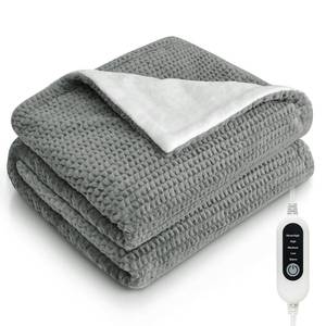 lot 19164 image: Heated Blanket Electric Throw Blanket with 5 Heat Settings, 10H Auto-Off, 50x60 Soft Wave Fleece for Couch, Bed & Office, ETL Certified