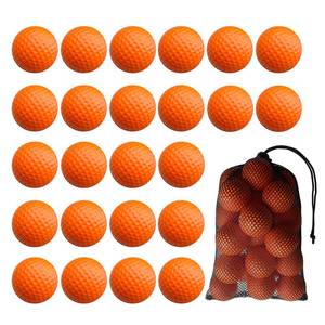 lot 19179 image: HHLZM 24 Pack Foam Golf Practice Balls,Practice Golf Balls for Backyard,Realistic Feel and Limited Flight Soft Golf Balls for Indoor or Outdoor Training,Orange