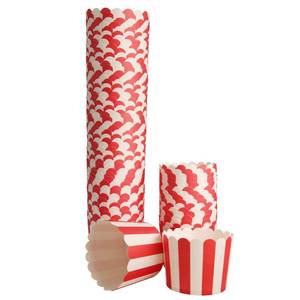 lot 19186 image: STARUBY 100 Pack Muffin Liners Baking Paper Cups Red and White Stripes Cupcake Liners Elegent Muffins Baking Cups Cupcake Wrappers for Birthday Parties, Weddings, Bottom Dia 2.36 Inch