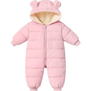 lot 19191 image: Ilyboz Infant Toddler Snowsuit Cute Baby Bear Suit Newborn Winter Coat Warm Hooded Jumpsuit for Boys Girls
