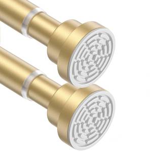 lot 19192 image: Tension Curtain Rod 30 To 49 Inch Gold Tension Rods Adjustable Spring Loaded Curtain Rods 78 Curtains Rods No Drilling Tension Rods For Windows Bedroom Closet Doorway Door 2pcs