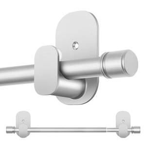 lot 19219 image: Curtain Rods No Drilling 32 to 43 Inch, HOTOZON 58 Inches No Drill Curtain Rods for Windows 20 to 39 Inches(1.7-3.2 ft), Renter Friendly Adjustable Small Drapery Rod for Lightweight Curtains, Silver