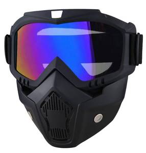 lot 20187 image: Paintball Mask Anti Fog,Tactical Full Face Mask Ski Mask Goggles Detachable Adjustable,Motorcycle Riding Face Protection (Colorful)