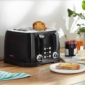lot 9359 image: Amazon Basics 4-Slot Toaster with Glass Window