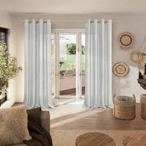 lot 12274 image: BGment Light Filtering Tarpaulin 52x108 Inch Light Grey