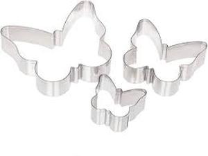 lot 12285 image: Metal Cookie Cutters Set 3 Pc