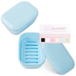 lot 12290 image: Quatish Portable Soap Dish 2-Pack Travel Container
