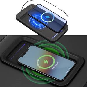 lot 3222 image: Xipoo Wireless Charger Compatible with 2015-2018 Chevy Silverado 15W Fast Charging Wireless Charger Pad Full Console Upgraded Replacement for 2015-2018 Chevy Silverado GMC Sierra Accessories