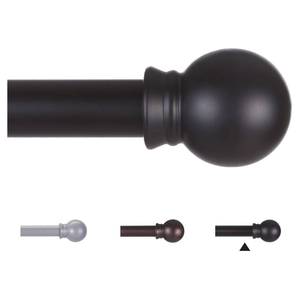 lot 3236 image: Thestoa Curtain Rods for Windows 48 to 84-92 inch, 58 Matte Black Curtain Rod, Stainless Steel Small Curtain Rods for Bedroom, Living Room,Kitchen,Farmhouse, Outdoor Curtain rod Black