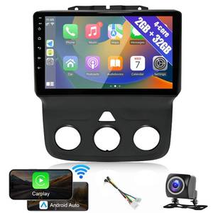 lot 3237 image: Leadfan Car Stereo Radio for Dodge RAM 1500 2500 3500 2013-2018 Wireless CarPlay Android Auto, 9 Touch Screen Replacement Head Unit, WiFi GPS NavigationBluetoothBackup CameraSWC(Manual AC)