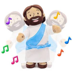 lot 3247 image: Yelakey Dancing Jesus Doll, 14 Musical Jesus Plush with 4 Christian Songs, Interactive Christian Plush Toy for Kids and Adults, Christmas Easter Baptism Gift