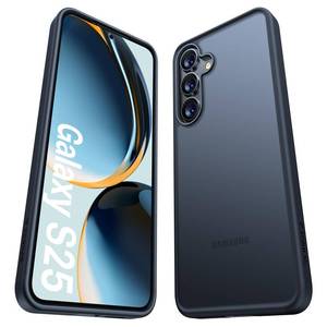 lot 4017 image: TORRAS Guardian Shockproof for Samsung Galaxy S25 Case, 12FT Military Grade Drop Thin & Soft Touch for Samsung S25 Case, Translucent Matte Protective Slim Case for Samsung S25, Black