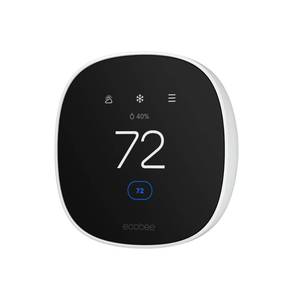 lot 4018 image: ecobee Smart Thermostat Essential - Energy Star Certified programmable Wi-Fi Thermostat - Works with Siri, Alexa, and Google Assistant
