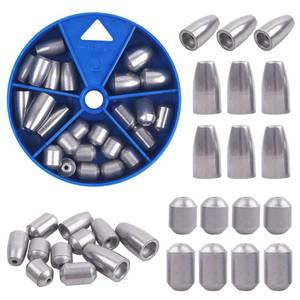 lot 4048 image: Iron Fishing Egg Sinkers Kit 26pcs Fishing Sinker Weights Assortment Egg Weights Slip Sinkers for Fish Lines Drop Bass Casting Catfish Weight with Tackle Box Kit for Saltwater Freshwater