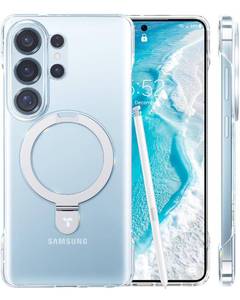 lot 4075 image: TORRAS Ultra Slim for Samsung Galaxy S26 Ultra Case Clear with Magnetic Stand, Never Yellow Fit for MagSafe Open-edgeFrameless Thin Minimalist for S26 Ultra Case with Kickstand, Hard Protection