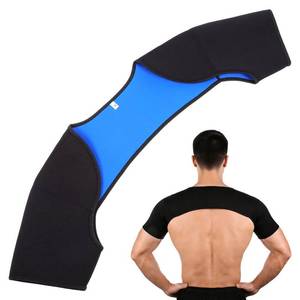 lot 4088 image: PartyKindom Double Shoulder Brace Compression Support Shoulder Compression Sleeve for Pain Relief, Rotator Cuff Sleeping Brace �� Athletic Sports Support for Basketball Weightlifting, Unisex (Size M)