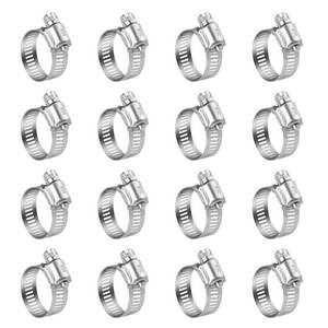 lot 4108 image: WINL Stainless Steel Hose Clamps - 16 Pack Worm Gear Drive Hose Clamps SAE 12 Clamping Range of 12 to 1-14 (14mm-31mm) for Automotive Plumbing, 12 Inch, 34 Inch, 1 Inch Clamps