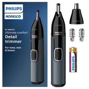 lot 4488 image: Norelco Philips Nose Trimmer 3000, for Nose, Ears Eyebrows, NT360062