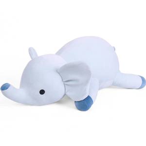 lot 5270 image: WeBingo Weighted Elephant Stuffed Animals 24, 4.2 Pounds Blue Weighted Plush for Kids Adults Boys Girl, Cute Plushies Soft Pillow Toy for Christmas, Valentines, Birthday Gifts