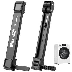 lot 5274 image: Appliance Slider Heavy Duty with Wheels, Adjustable Appliance Roller Base Max 32, Lockable Furniture Mover for Hardwood Floors, Easy Move for Refrigerator, Dryer, Dishwasher, Washing Machine (Black)