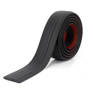 lot 5283 image: COUKIU Flexible Baseboard Molding Trim, Peel and Stick Rubber Wall Base Moulding Trim, 4 Inch x 10 Feet Self-Adhesive Vinyl Cove Base (Black)