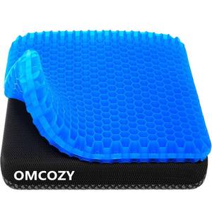 lot 5338 image: Gel Seat Cushion, Cooling seat Cushion (Super Large & Thick), Breathable Honeycomb Design Absorbs Pressure Points Seat Cushion, Gel Cushion for Office Chair, Home Car seat Cushion for Wheelchair