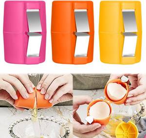 lot 6151 image: 3Pcs Egg Shell Opener, 2026 New Egg Cracker Tool for Raw Eggs, Hard Boiled Egg Peeler Egg Cube Egg Separator Handheld, Stainless Steel Eggshell Breaker Egg Shell Cutter Kitchen Gadgets��3Pcs��