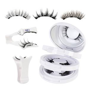 lot 6181 image: Mayhug Magnetic Eyelashes 3 Pairs, Reusable Magnetic Lashes with Applicator No Glue Needed Lash Clusters Kit Natural Look, Easy to Wear and Remove (3 Pairs-Kit 2)