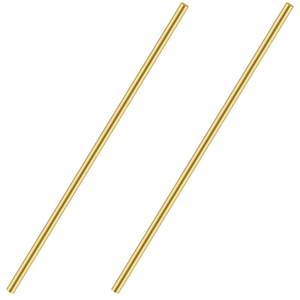 lot 6182 image: A38 Inch Brass Round Rod, Favordrory 2PCS Brass Round Rods Lathe Bar Stock, 38 Inch in Diameter 14 Inch in Length