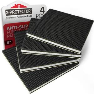 lot 6208 image: X-PROTECTOR Non Slip Furniture Pads �� 4 PCS Premium Furniture Grippers 6 Best SelfAdhesive Rubber Feet Furniture Feet �� Ideal Non Skid Furniture Pad Floor Protectors �� Keep Furniture in Place