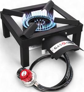 lot 9404 image: GasOne High Pressure Single Propane Burner - Outdoor Cooking with Heat Shield and Guard �� Propane Burner Head for Camping, Tailgating, Seafood Boil, Home Brewing - Patented