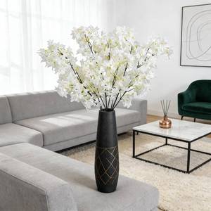 lot 9417 image: 4PCS 38inch Lilac Artificial Flowers White Fake Delphinium Long Stem Silk Real Touch Flower Faux Lilac Floral Arrangement for Tall Vase Table Centerpieces Wedding Garden Home Decoration(White)