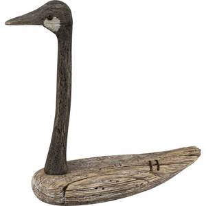 lot 10473 image: Rustic Large Wooden Goose Figurine 13 Inch x 12 Inch