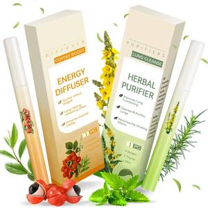 lot 10481 image: Mullein Herbal Diffuser Pen �� Smokeless Inhaler for Quitting Smoking, Lung Cleansing with Mullein Thyme & Mint �� Flavored Air Freshener, 2 Sticks Vaporless