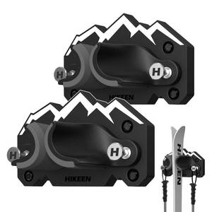 lot 11496 image: Hikeen Ski & Snowboard Wall Mount,Fits Any Ski or Snowboard, Ski Wall Rack Non-Slip Storage for Garage Organization,Space-Saving Winter Gear Organizer,2 Pack