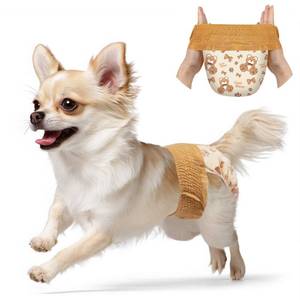 lot 11539 image: Dono Dog Diapers Female-60PCS, Disposable Pull it Up Diapers for Dogs Female with 360° Stretchy Waist, Diapers for Doggie in Heat Period, Super Absorbent Leak-Proof Puppy Diaper for Dogs, Elderly