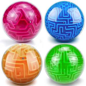lot 11544 image: YongnKids 4Pcs 3D Puzzle Maze Ball Brain Teaser Puzzles Maze Game for Kids Adult, Fidget Toy for Motor Skills and Coordination,Kids Autism ADHD Calming Focus Stress Relief Toy